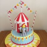 Novelty cake circus tent