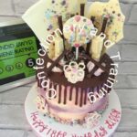 18th birthday chocolate drip cake